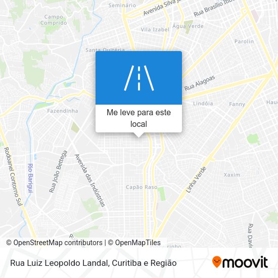 Rua Luiz Leopoldo Landal mapa