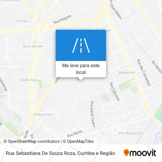 Rua Sebastiana De Souza Roza mapa