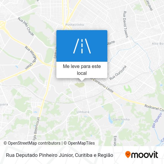 Rua Deputado Pinheiro Júnior mapa