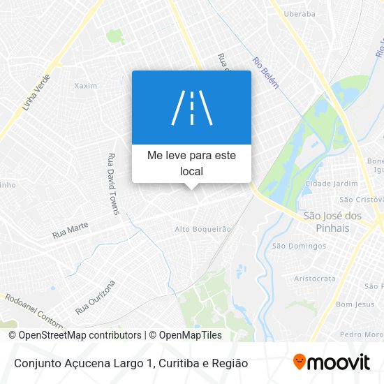 Conjunto Açucena Largo 1 mapa
