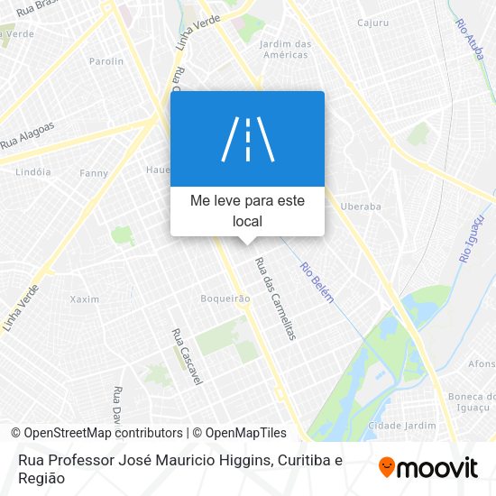 Rua Professor José Mauricio Higgins mapa