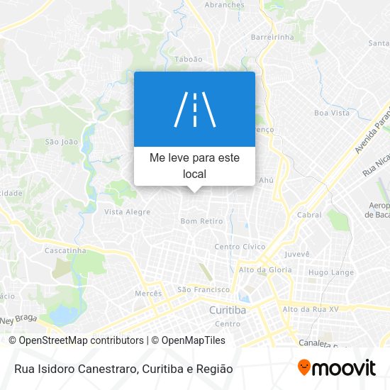 Rua Isidoro Canestraro mapa
