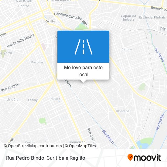 Rua Pedro Bindo mapa