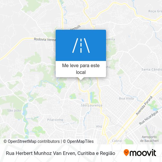 Rua Herbert Munhoz Van Erven mapa