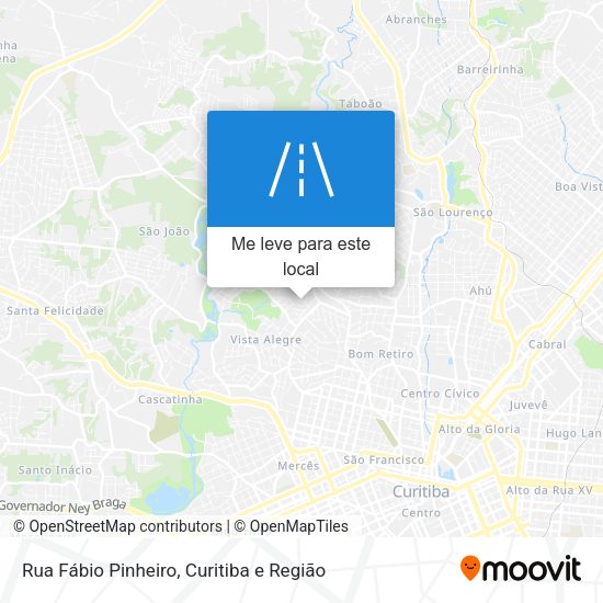 Rua Fábio Pinheiro mapa