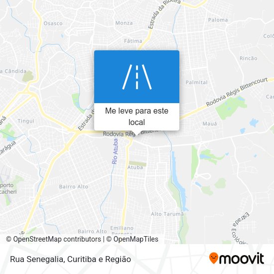 Rua Senegalia mapa