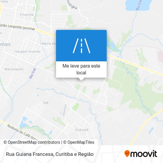 Rua Guiana Francesa mapa