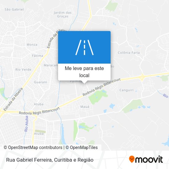 Rua Gabriel Ferreira mapa