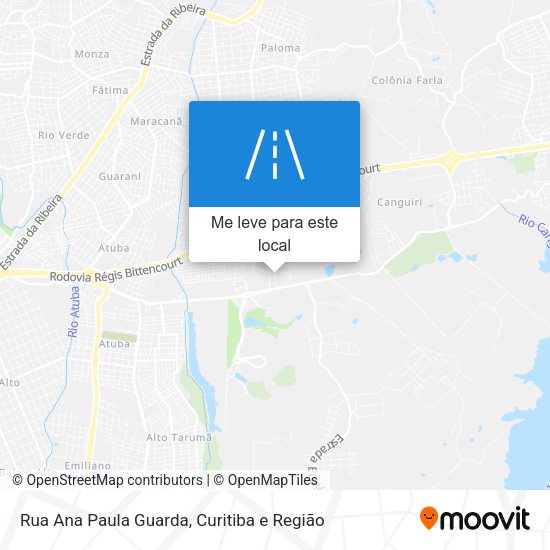 Rua Ana Paula Guarda mapa