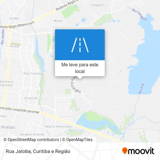 Rua Jatoba mapa