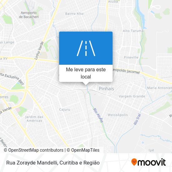 Rua Zorayde Mandelli mapa