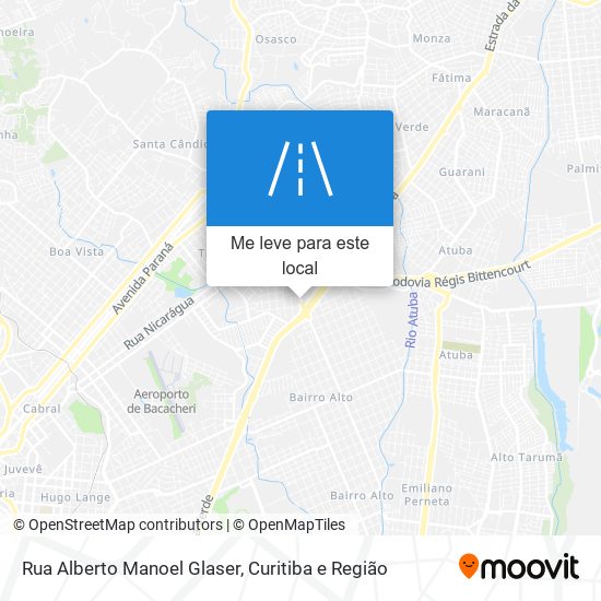 Rua Alberto Manoel Glaser mapa