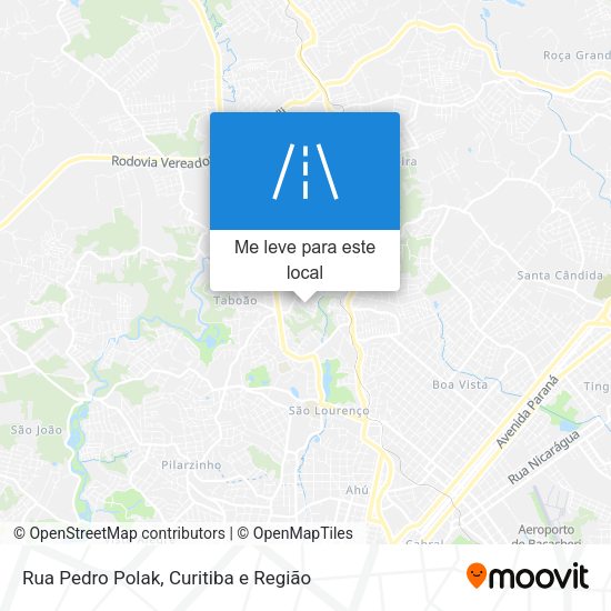 Rua Pedro Polak mapa