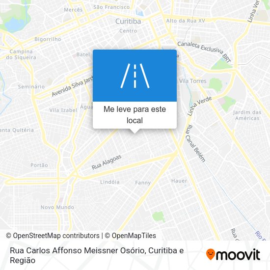 Rua Carlos Affonso Meissner Osório mapa