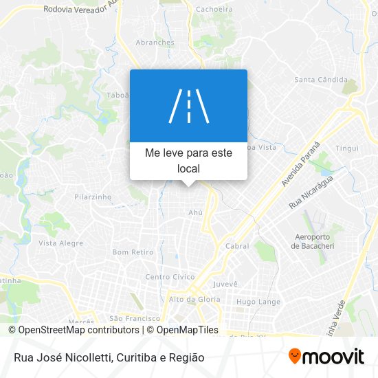 Rua José Nicolletti mapa