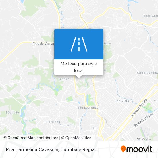 Rua Carmelina Cavassin mapa