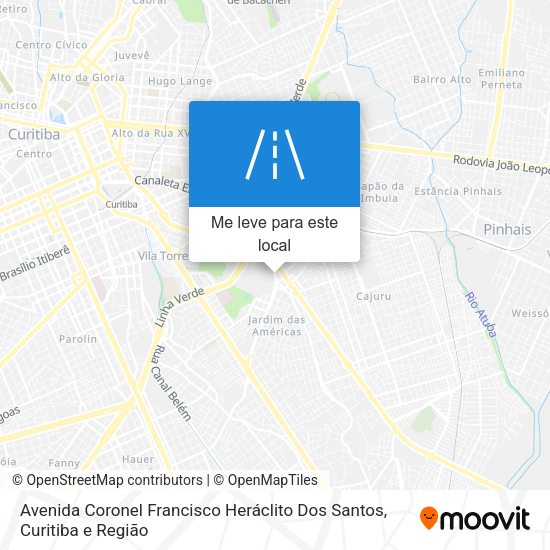 Avenida Coronel Francisco Heráclito Dos Santos mapa