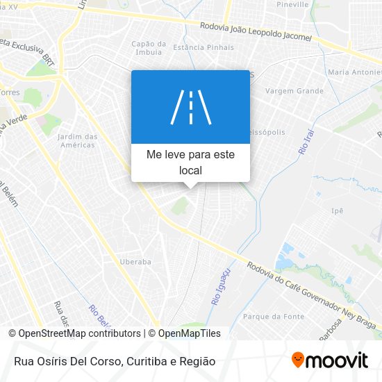 Rua Osíris Del Corso mapa