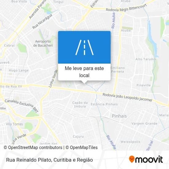 Rua Reinaldo Pilato mapa