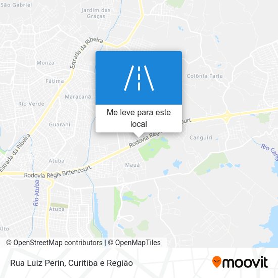 Rua Luiz Perin mapa