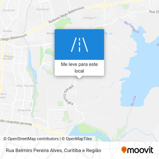 Rua Belmiro Pereira Alves mapa