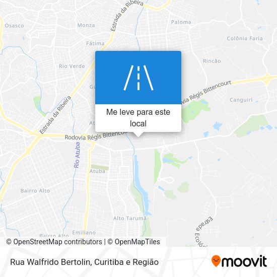 Rua Walfrido Bertolin mapa
