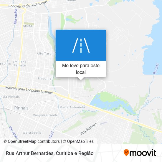 Rua Arthur Bernardes mapa