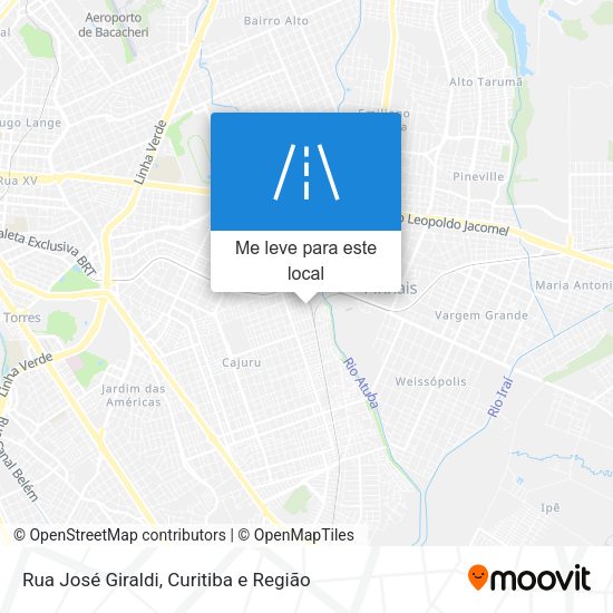 Rua José Giraldi mapa
