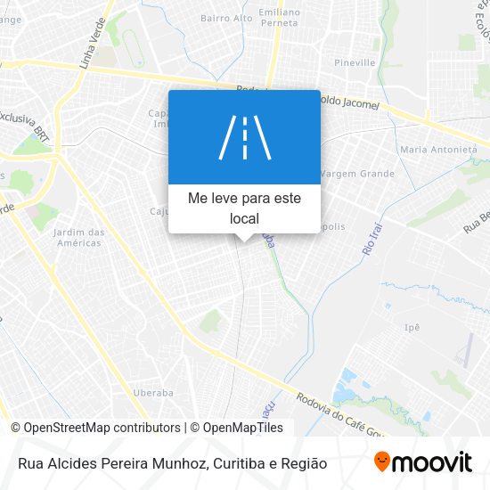 Rua Alcides Pereira Munhoz mapa