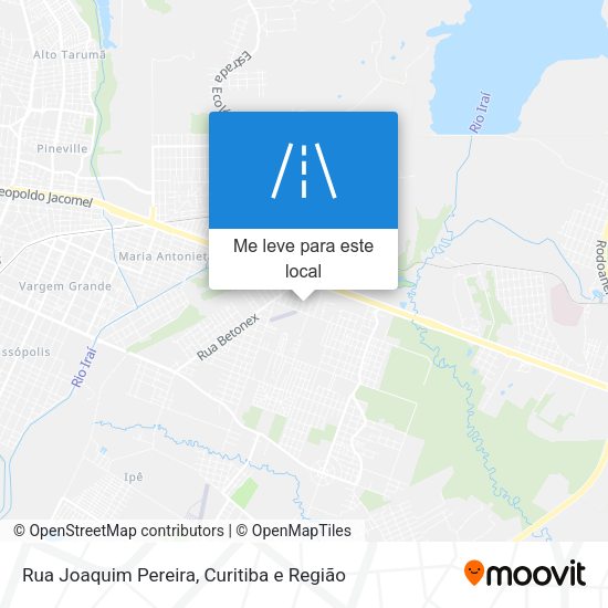 Rua Joaquim Pereira mapa