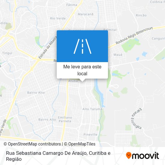 Rua Sebastiana Camargo De Araújo mapa