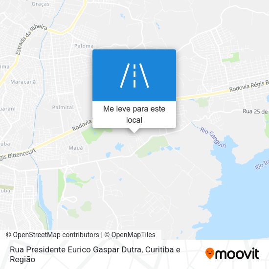Rua Presidente Eurico Gaspar Dutra mapa