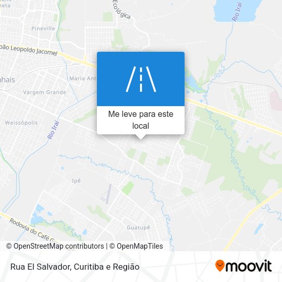 Rua El Salvador mapa