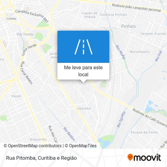 Rua Pitomba mapa