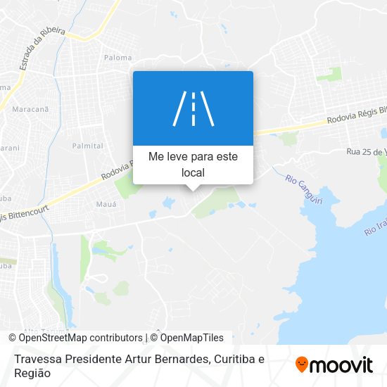 Travessa Presidente Artur Bernardes mapa