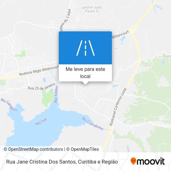 Rua Jane Cristina Dos Santos mapa