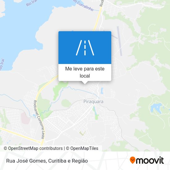 Rua José Gomes mapa