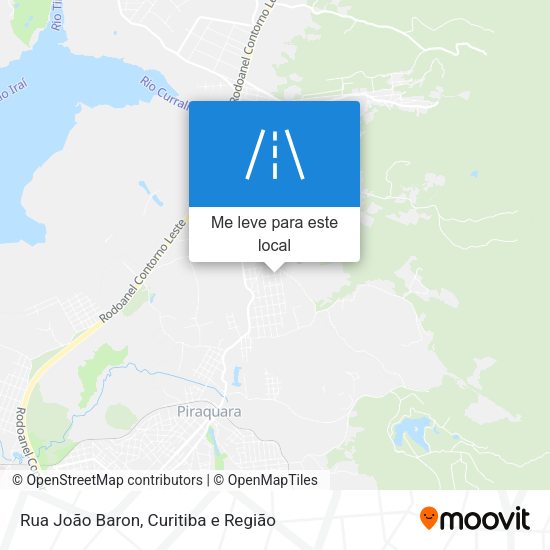 Rua João Baron mapa