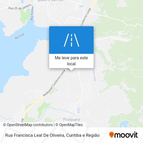 Rua Francisca Leal De Oliveira mapa