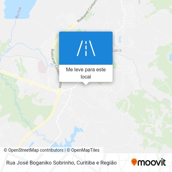 Rua José Boganiko Sobrinho mapa
