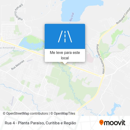Rua 4 - Planta Paraíso mapa