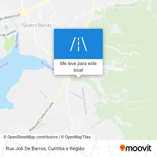Rua Job De Barros mapa
