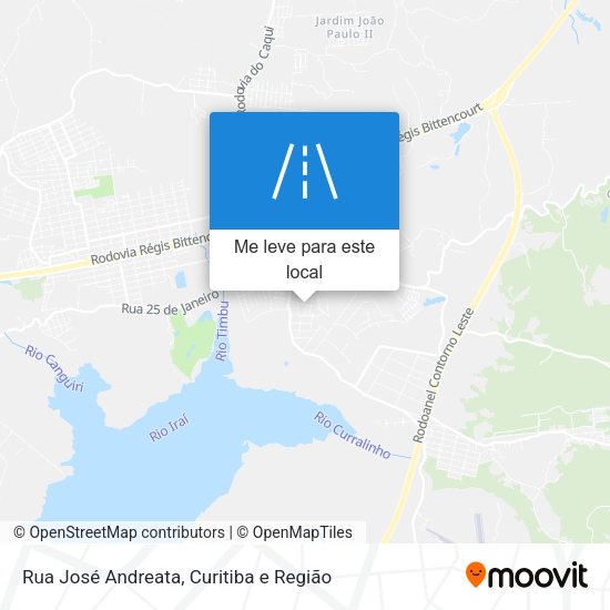 Rua José Andreata mapa