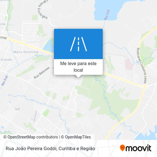 Rua João Pereira Godói mapa