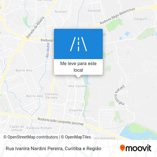 Rua Ivanira Nardini Pereira mapa
