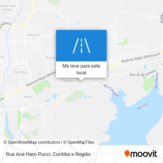 Rua Ana Haro Pucci mapa