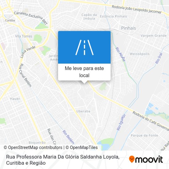 Rua Professora Maria Da Glória Saldanha Loyola mapa