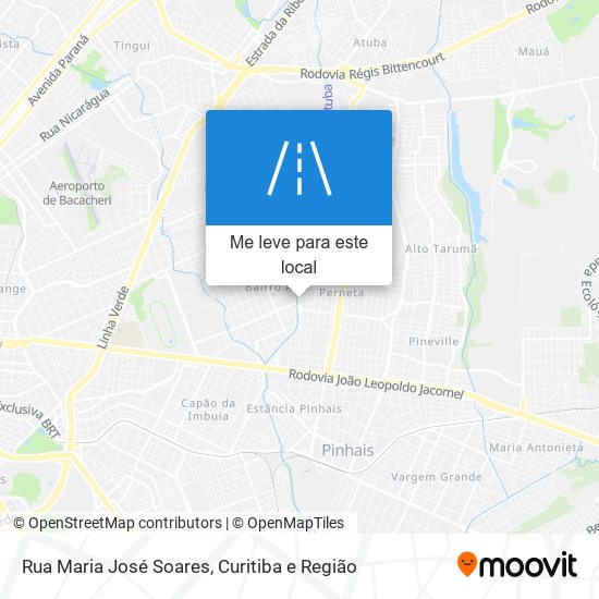 Rua Maria José Soares mapa