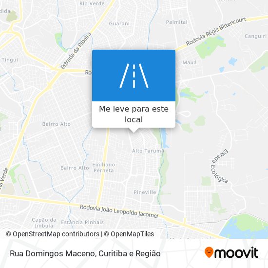 Rua Domingos Maceno mapa