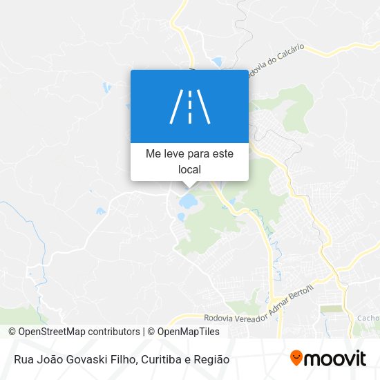 Rua João Govaski Filho mapa